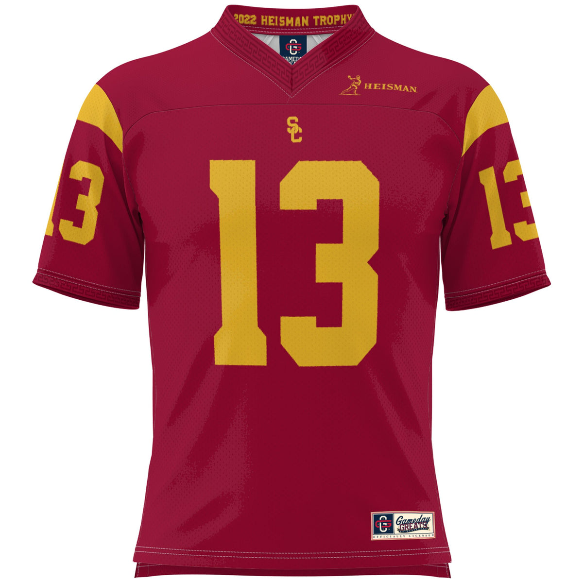 Caleb Williams USC Trojans GameDay Greats Lightweight Heisman Memorial Jersey - Cardinal