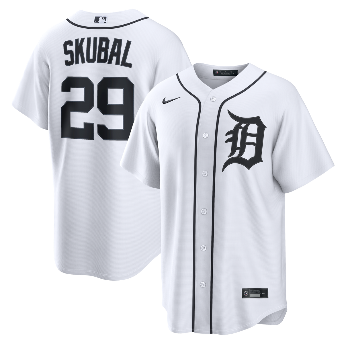 Detroit Tigers Tarik Skubal White Home Replica Jersey