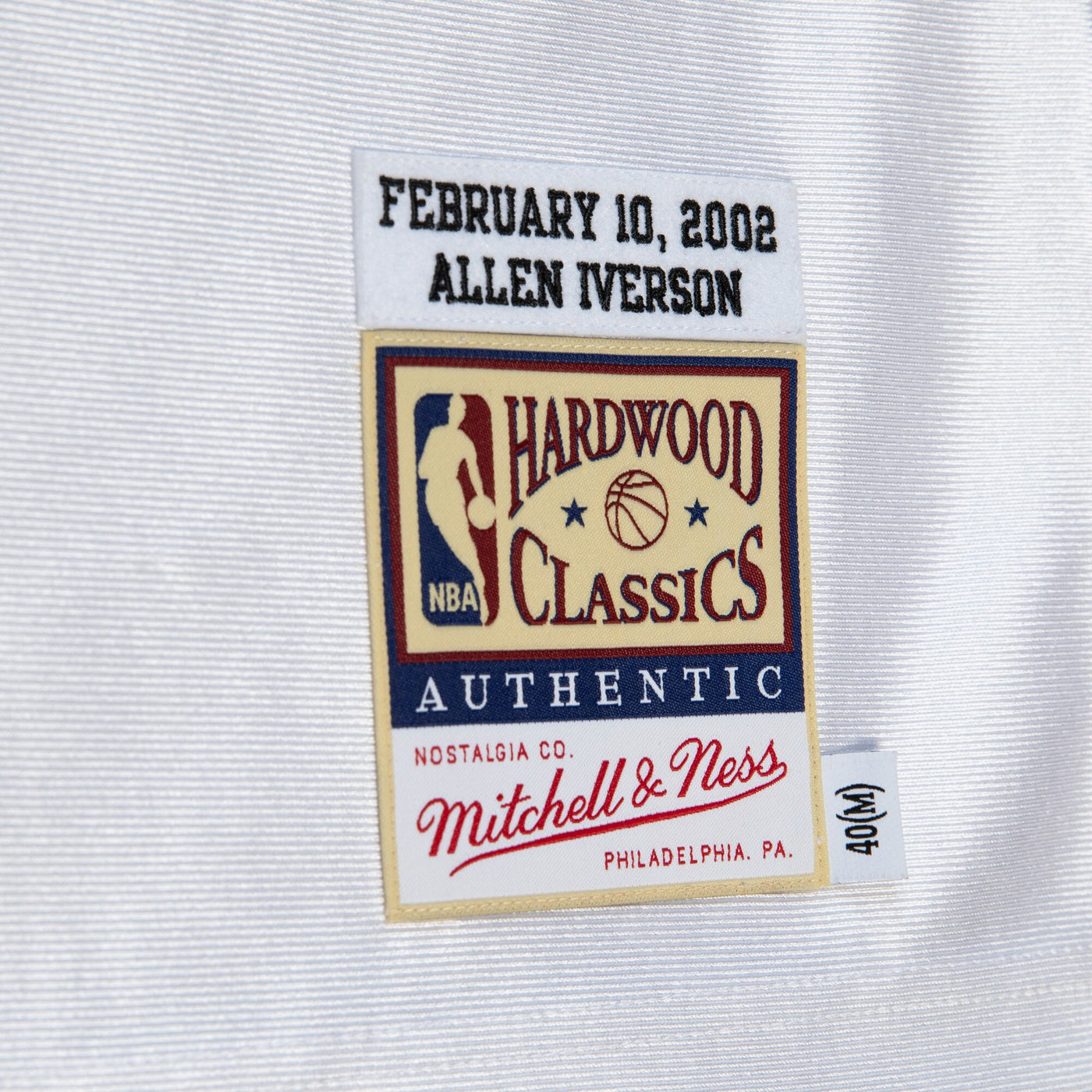 Philadelphia 76ers Mitchell & Ness Allen Iverson 2002 All-Star East Authentic Jersey - White
