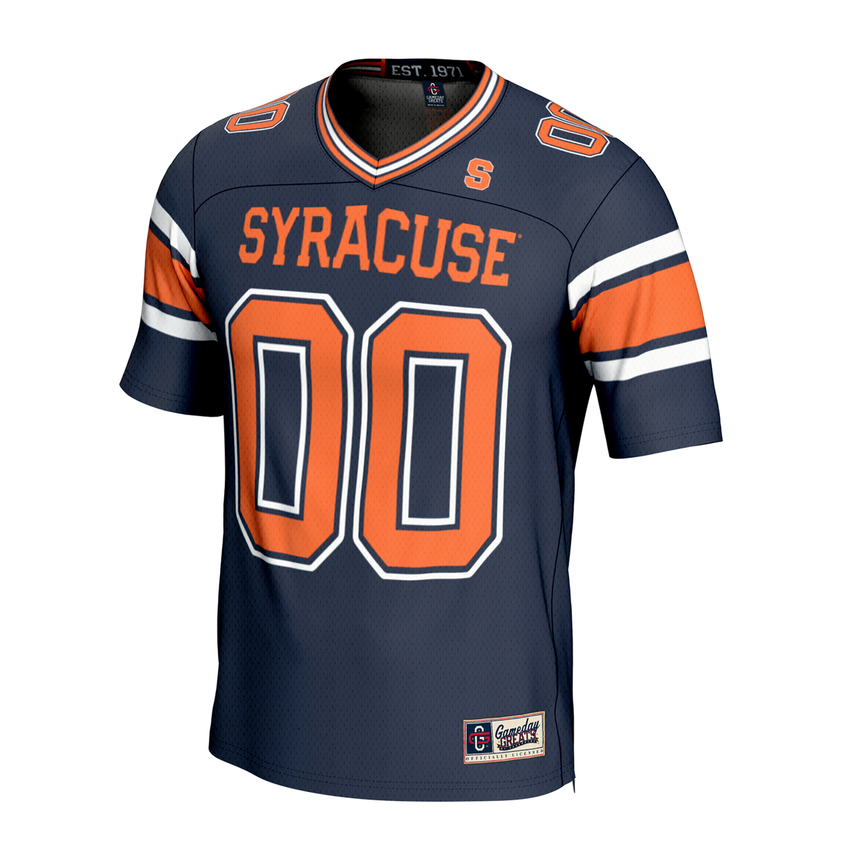 Syracuse Orange GameDay Greats NIL Pick-A-Player Lightweight Collegiate Football Fashion Jersey - Navy