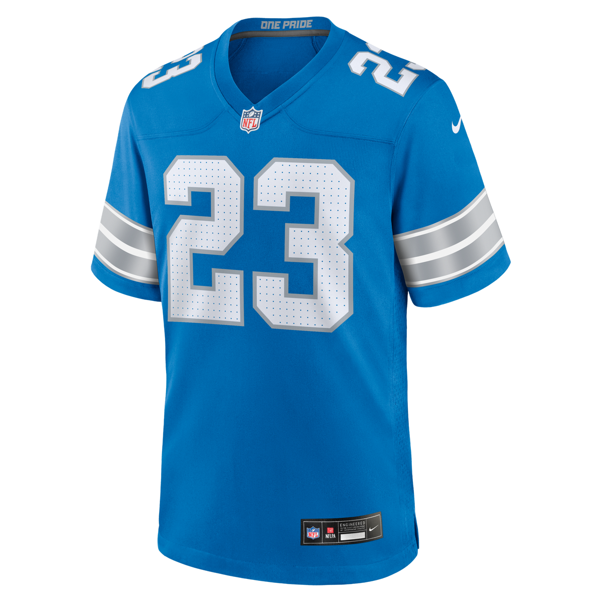 Detroit Lions Rock Ya-Sin Blue Team Game Jersey
