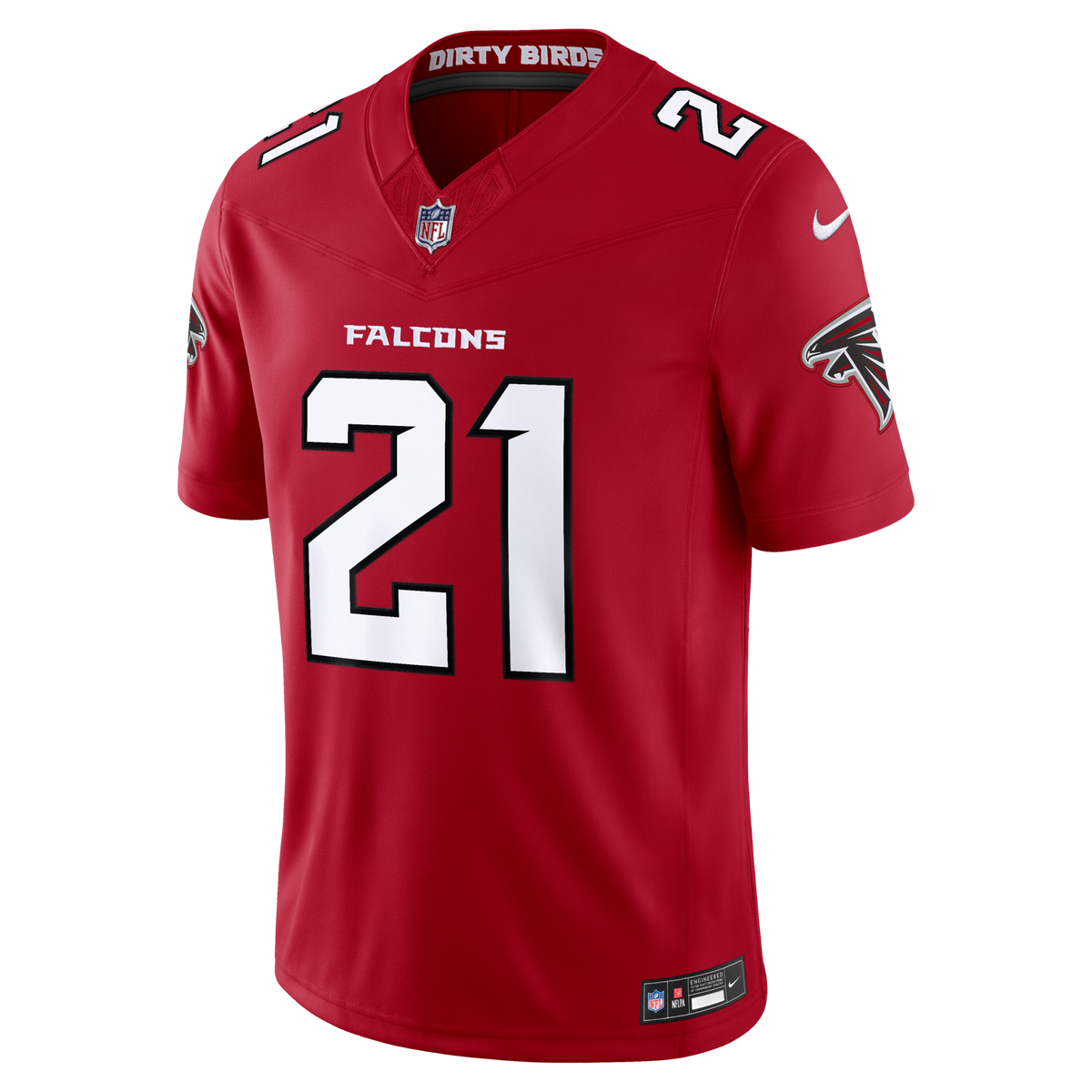 Atlanta Falcons Deion Sanders Red Team Vapor F.U.S.E. Stitched Retired Limited Jersey