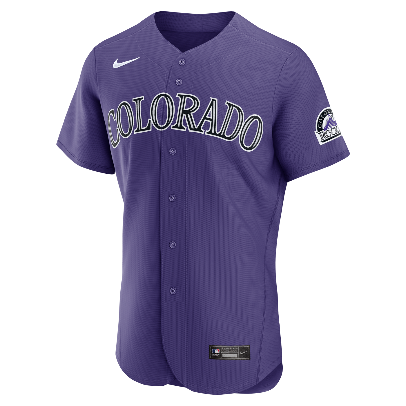 Colorado Rockies Nike Purple Alternate Authentic Jersey