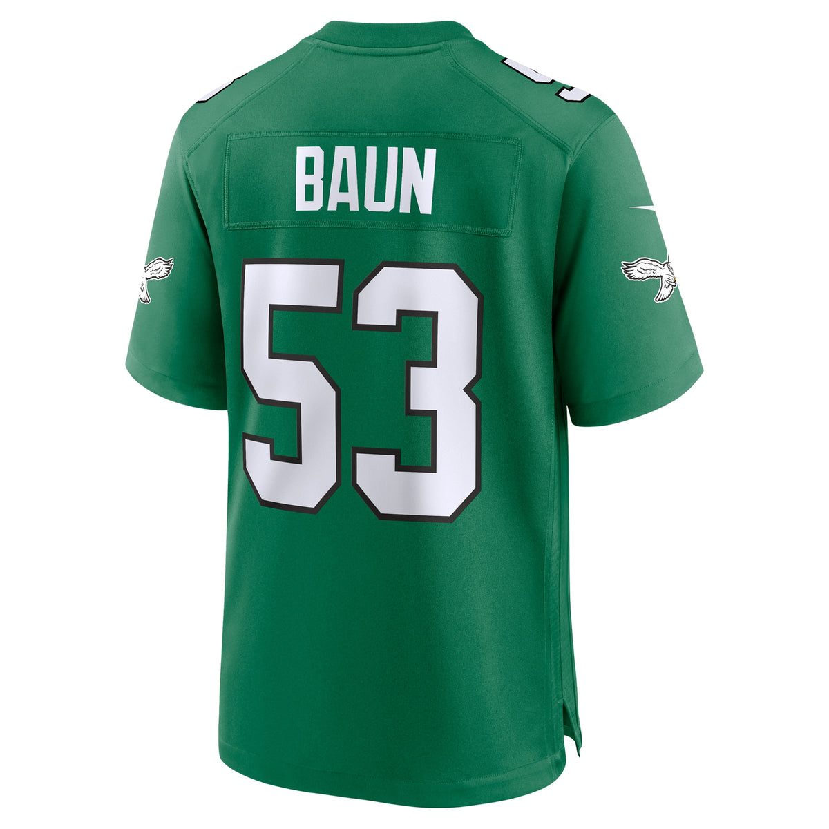 Philadelphia Eagles Zack Baun Kelly Green Alternate Game Jersey