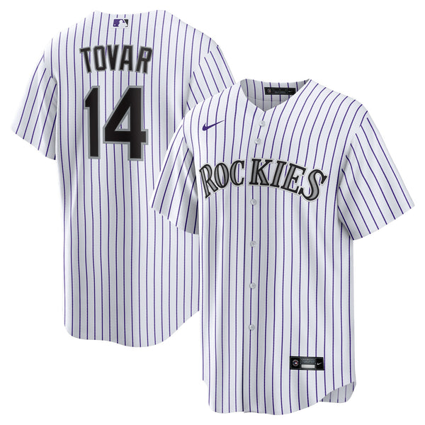 Colorado Rockies Ezequiel Tovar White Home Replica Jersey