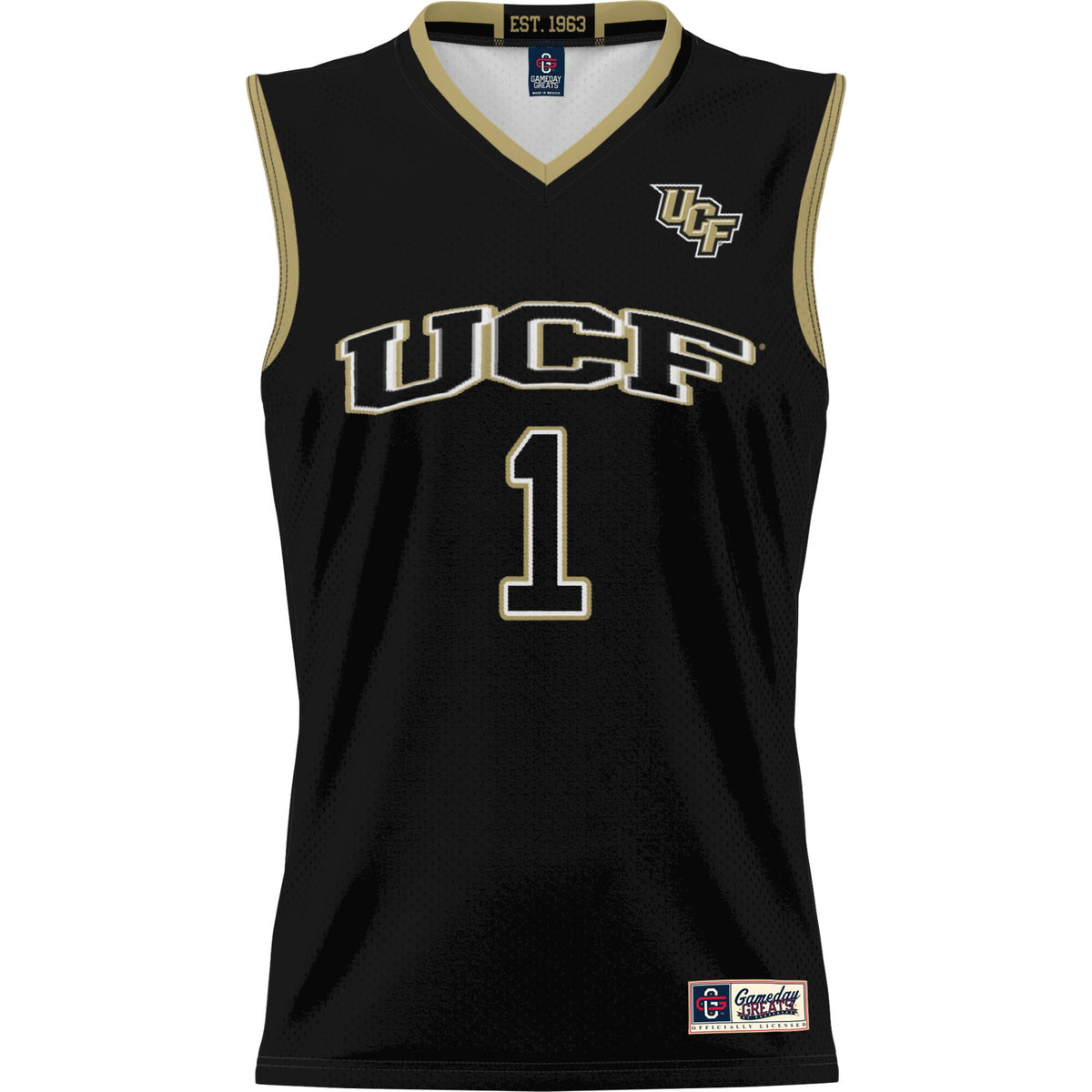 #1 UCF Knights GameDay Greats Lightweight Basketball Jersey - Black