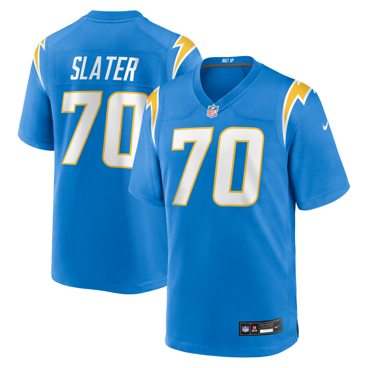 Los Angeles Chargers Rashawn Slater Powder Blue Game Jersey