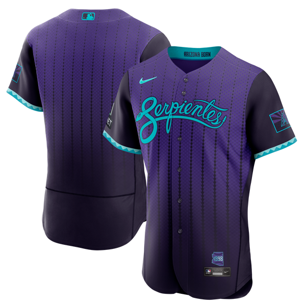 Arizona Diamondbacks Nike Purple City Connect Authentic Sponsor Patch Jersey