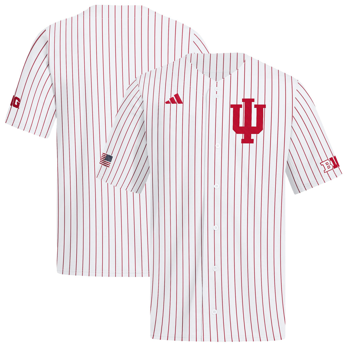 Indiana Hoosiers Home Replica Baseball Jersey - White