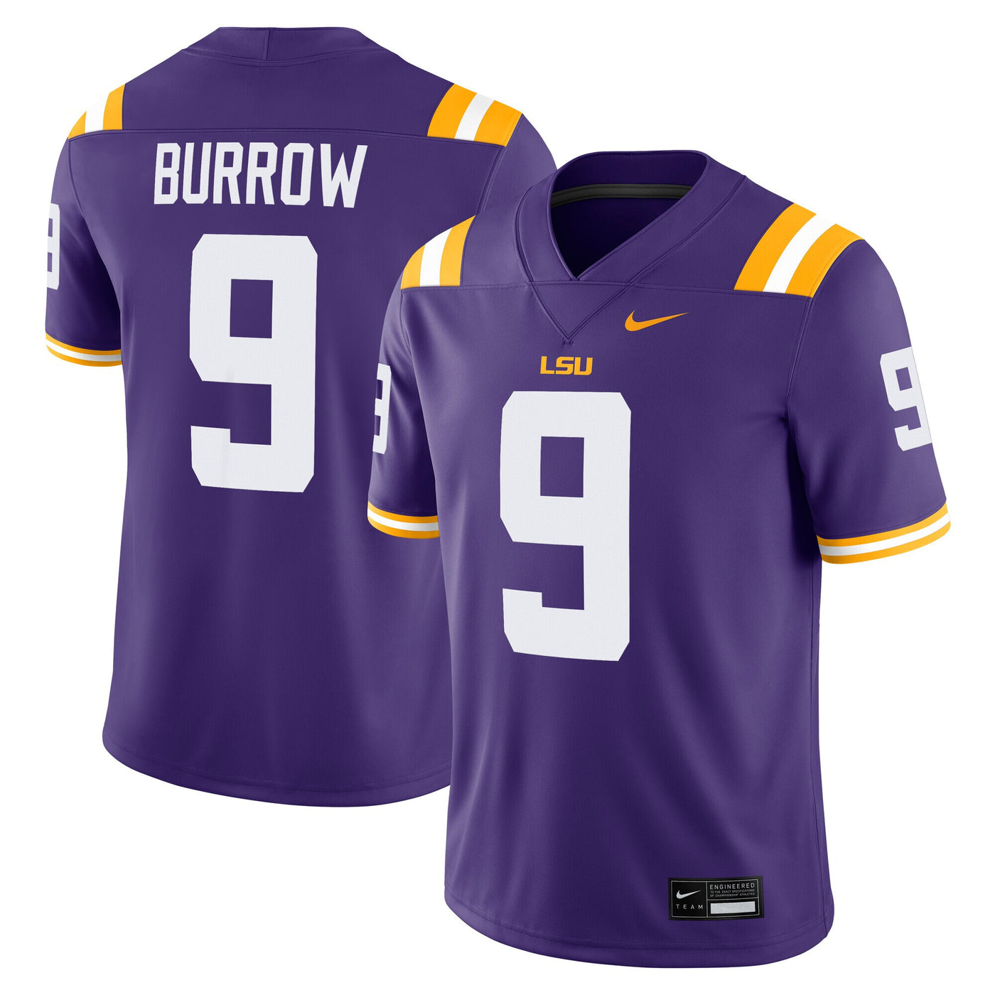 Nike Joe Burrow Purple LSU Tigers Alumni Game Jersey