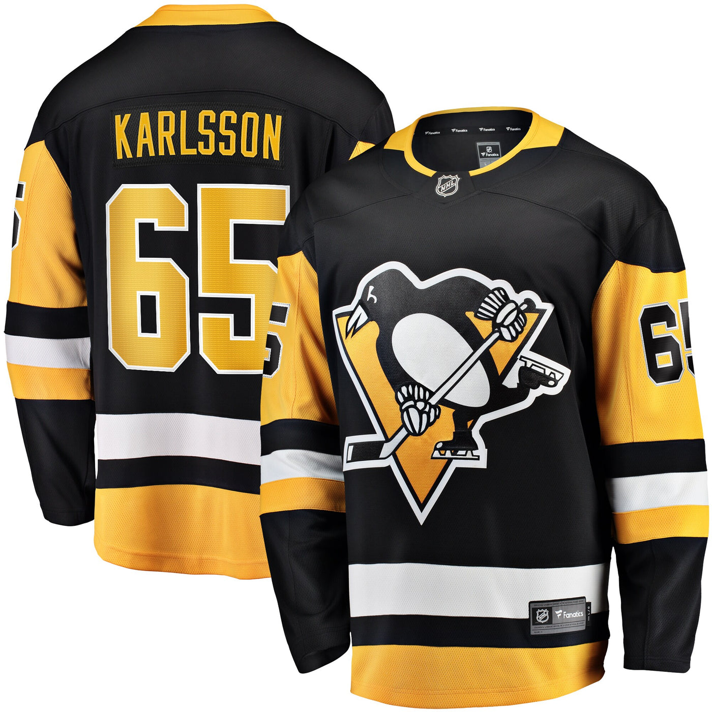 Pittsburgh Penguins Erik Karlsson Fanatics Black Home Breakaway Jersey