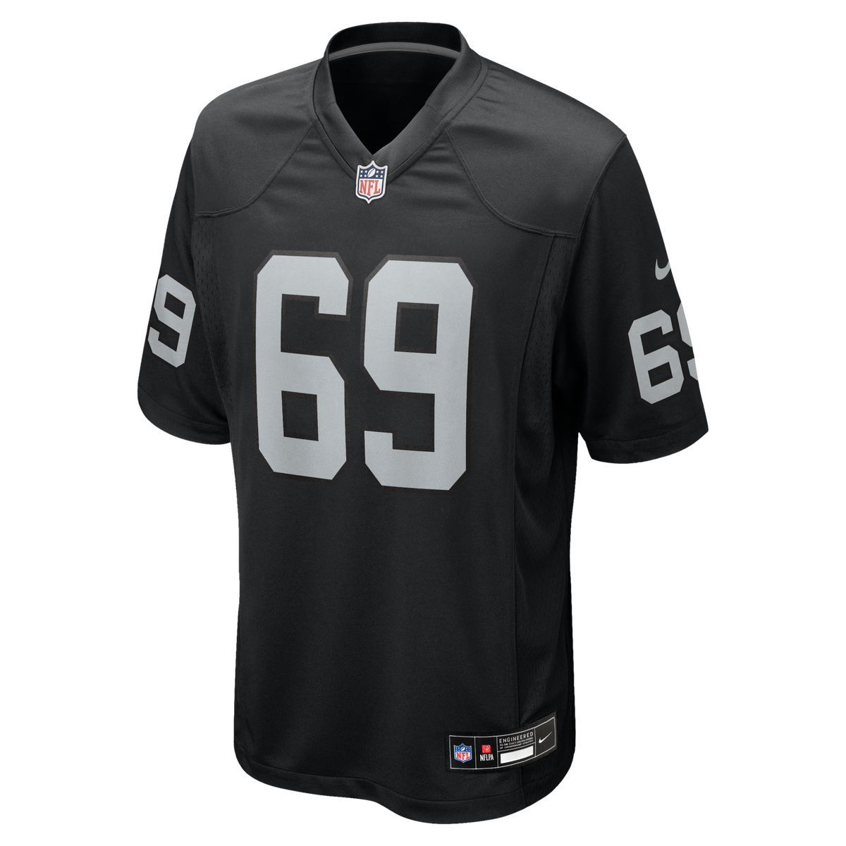 Las Vegas Raiders Adam Butler Black Team Game Jersey