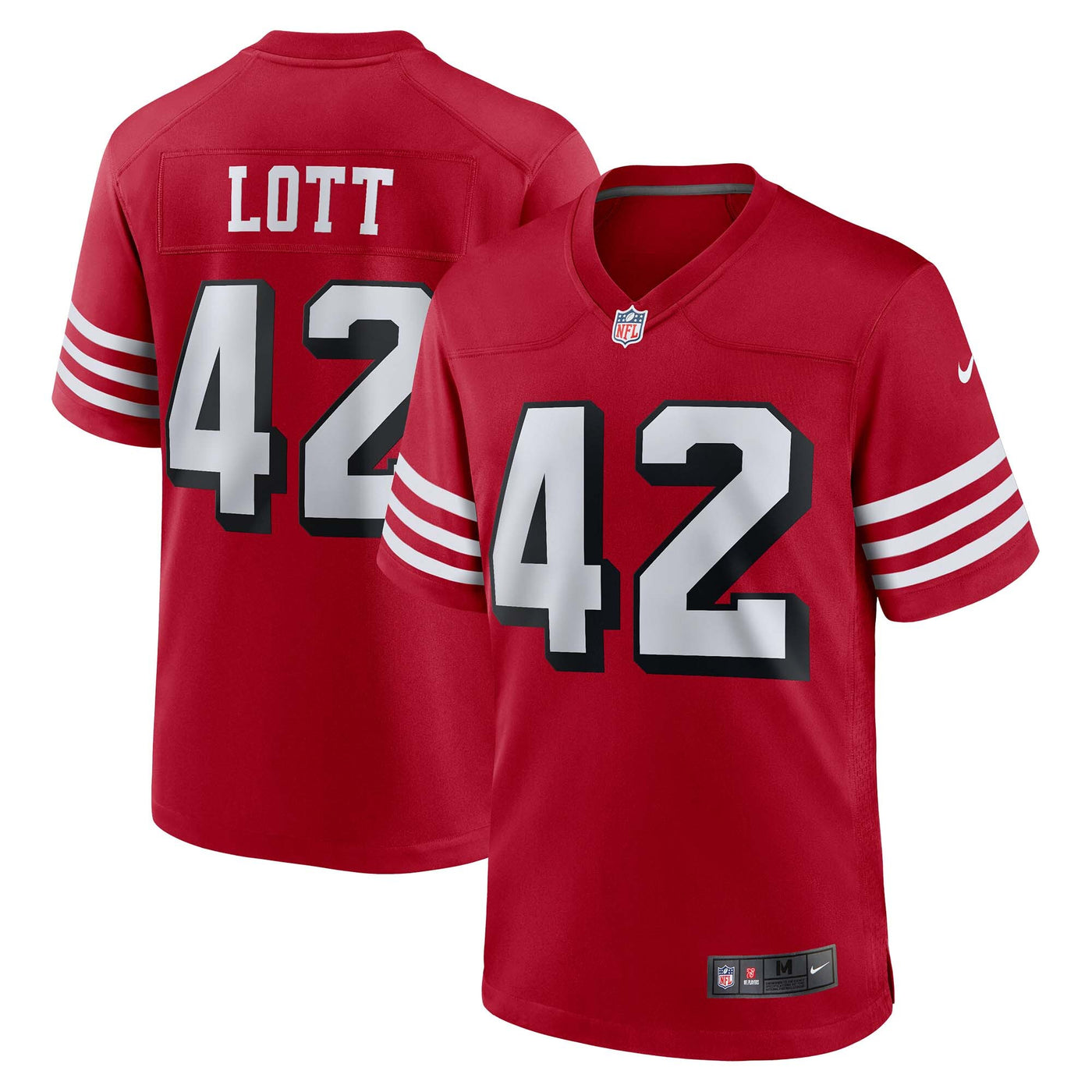 San Francisco 49ers Ronnie Lott Nike Scarlet Retired Player Alternate Game Jersey