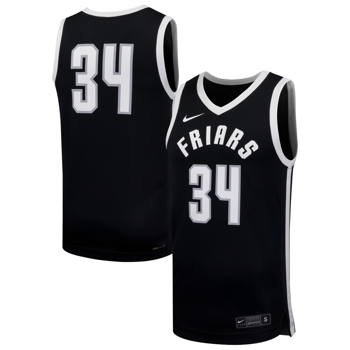#34 Providence Friars Replica Basketball Jersey - Black