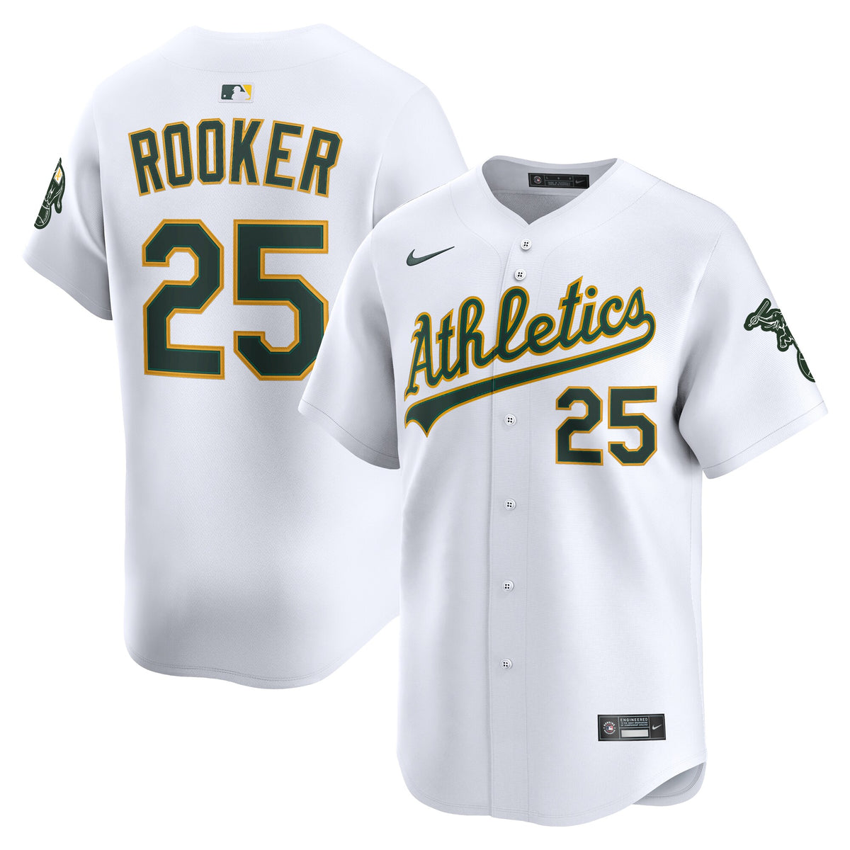 Athletics Brent Rooker White Home Limited Player Jersey
