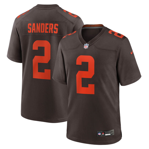 Cleveland Browns Shedeur Sanders Nike Brown Alternate Game Jersey