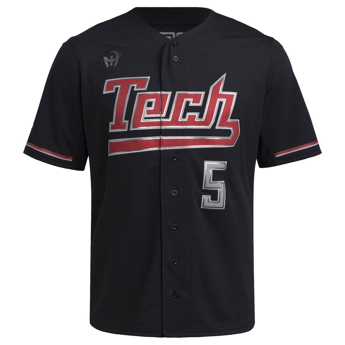 Patrick Mahomes Texas Tech Red Raiders Replica Baseball Jersey - Black