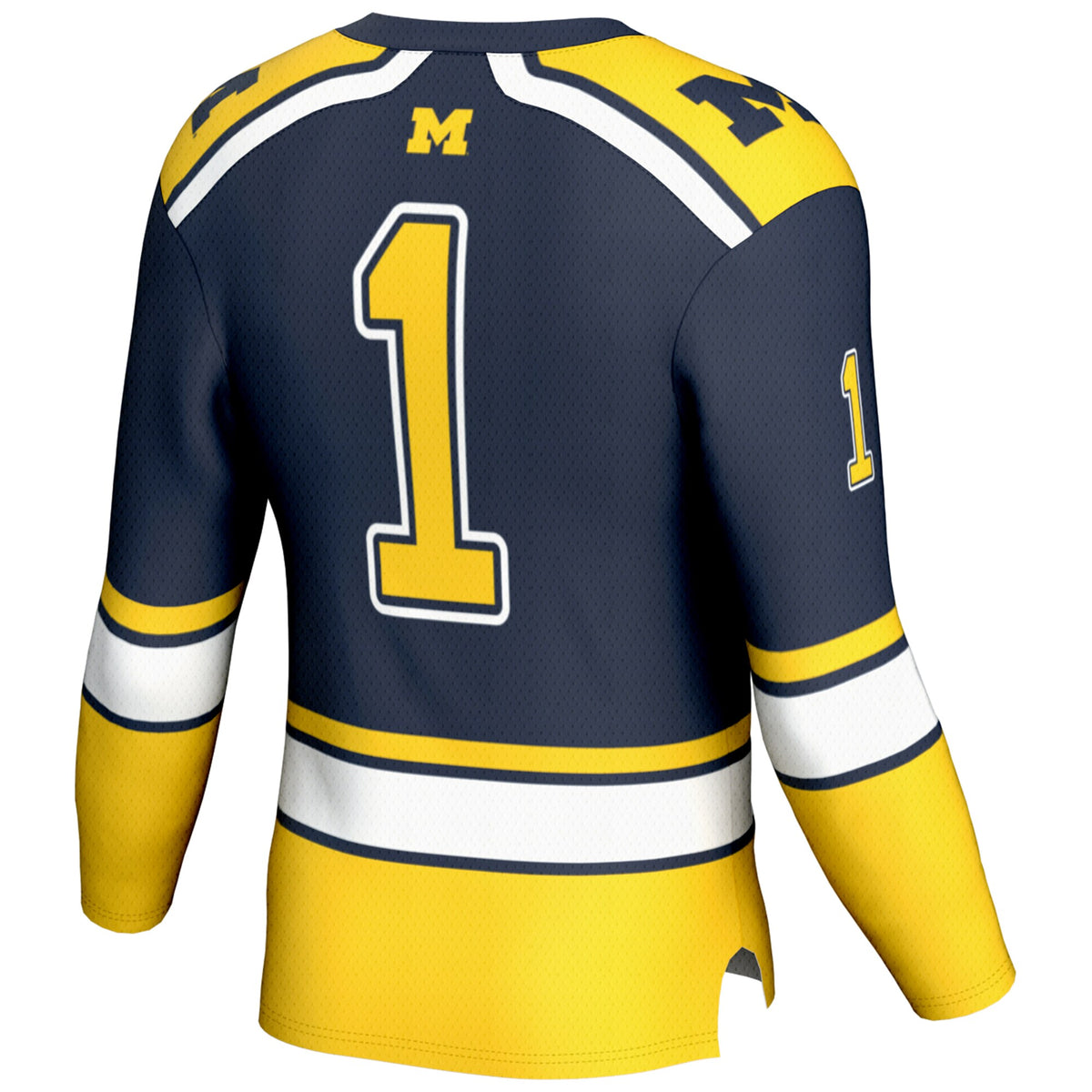 #1 Michigan Wolverines GameDay Greats Hockey Jersey - Navy