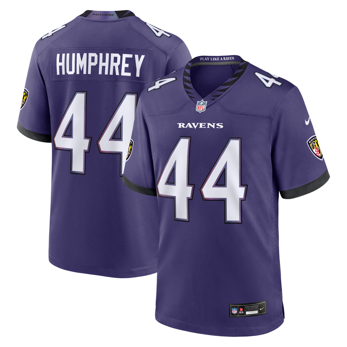 Baltimore Ravens Marlon Humphrey Purple Team Game Jersey