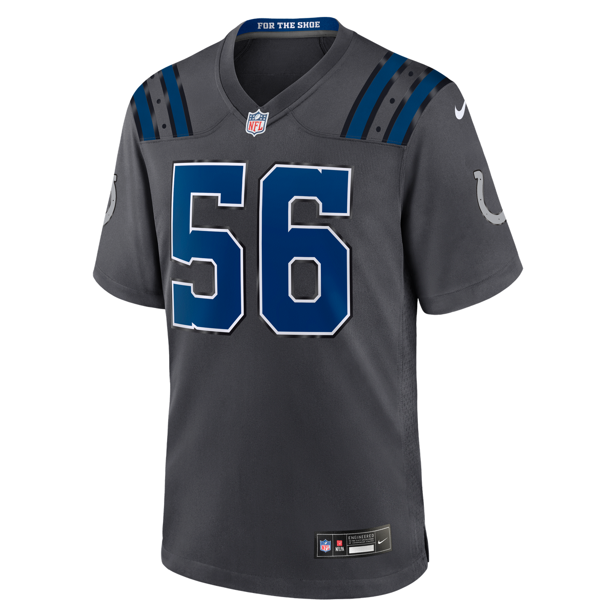 Indianapolis Colts Quenton Nelson Nike Anthracite 2026 Rivalries Collection Game Jersey