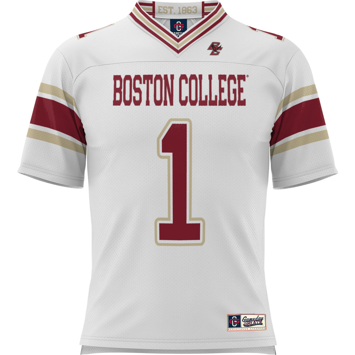 #1 Boston College Eagles GameDay Greats Football Jersey - White