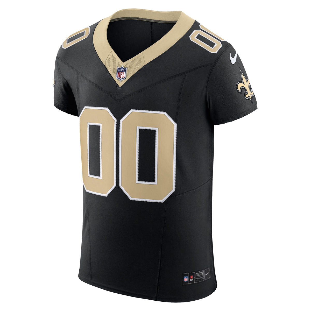 New Orleans Saints Black Vapor F.U.S.E. Elite Custom Jersey