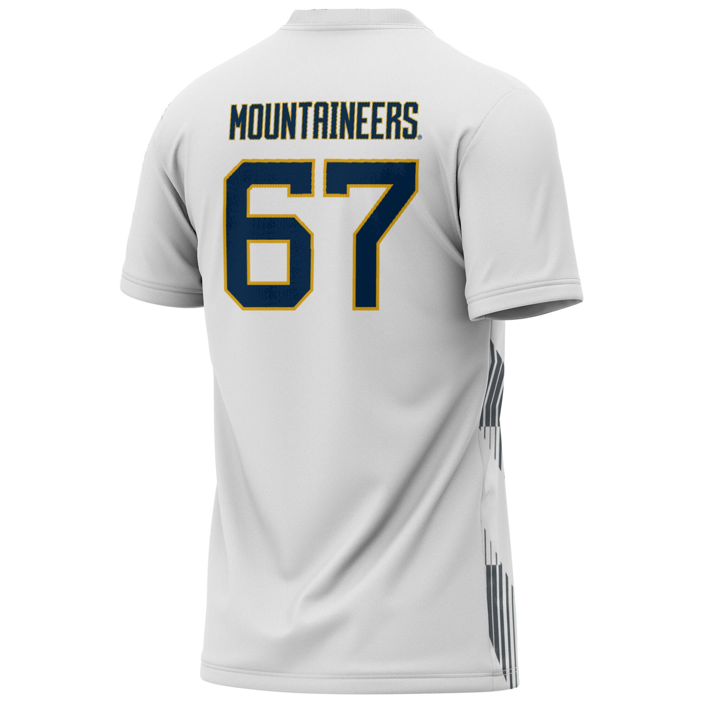 GameDay Greats #1 White West Virginia Mountaineers Lightweight Soccer Fashion Jersey