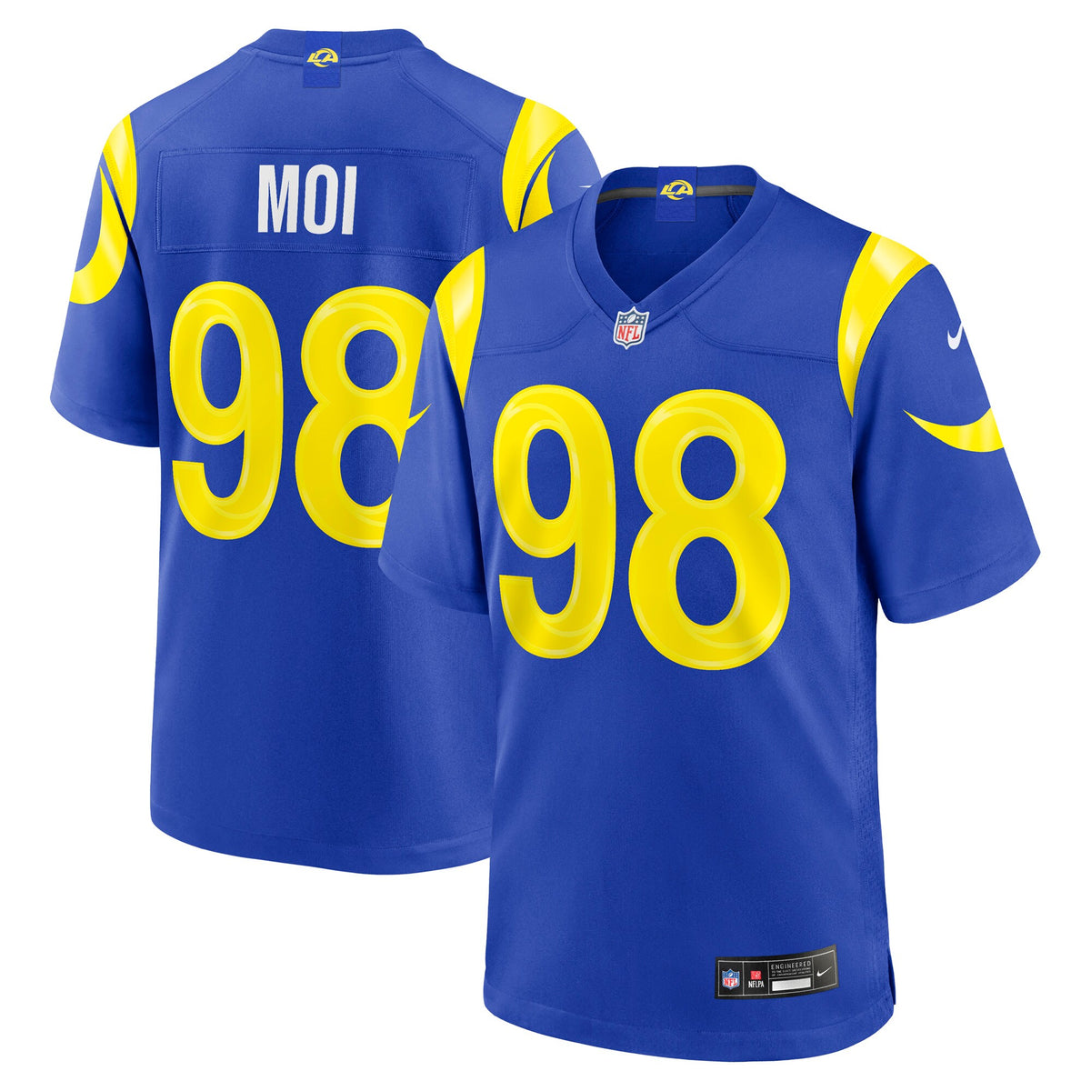 Los Angeles Rams Jaxson Moi Royal Game Jersey
