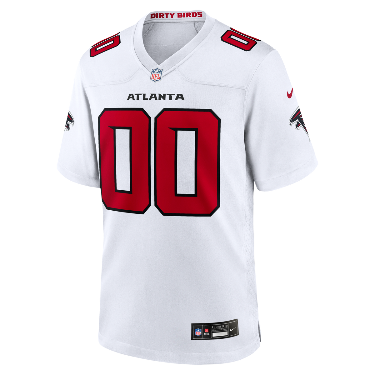 Atlanta Falcons White Custom Game Jersey