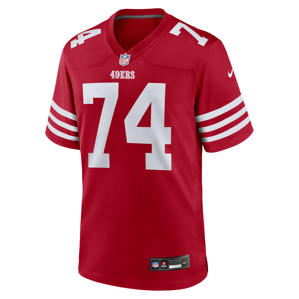 San Francisco 49ers Brett Toth Scarlet Team Game Jersey