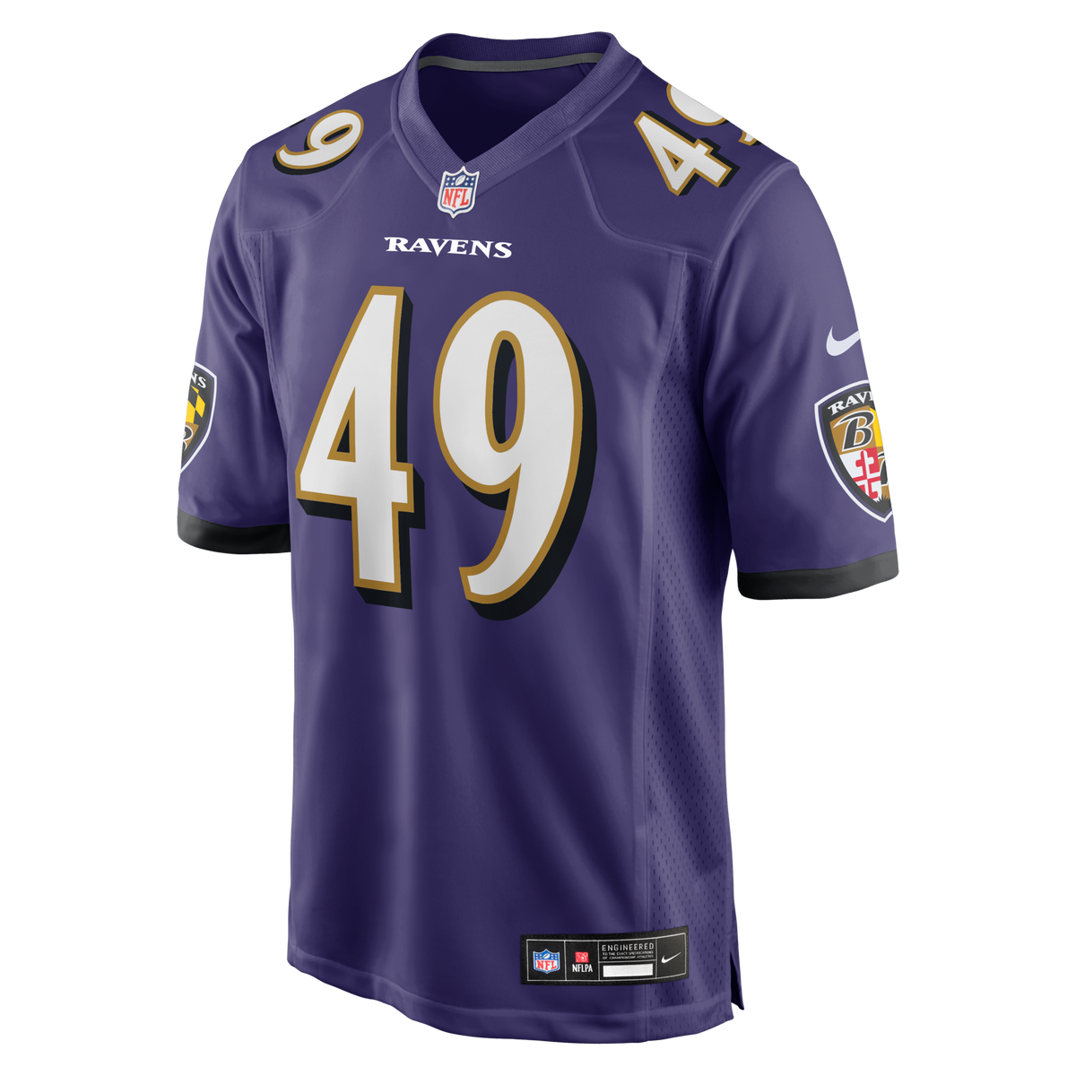 Baltimore Ravens Jay Higgins IV Purple Team Game Jersey