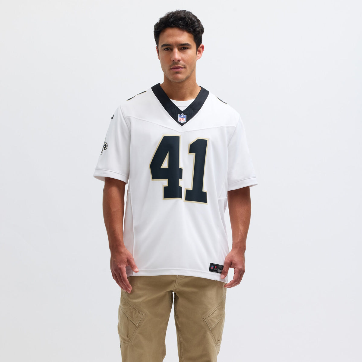 New Orleans Saints Alvin Kamara White Vapor F.U.S.E. Limited Jersey