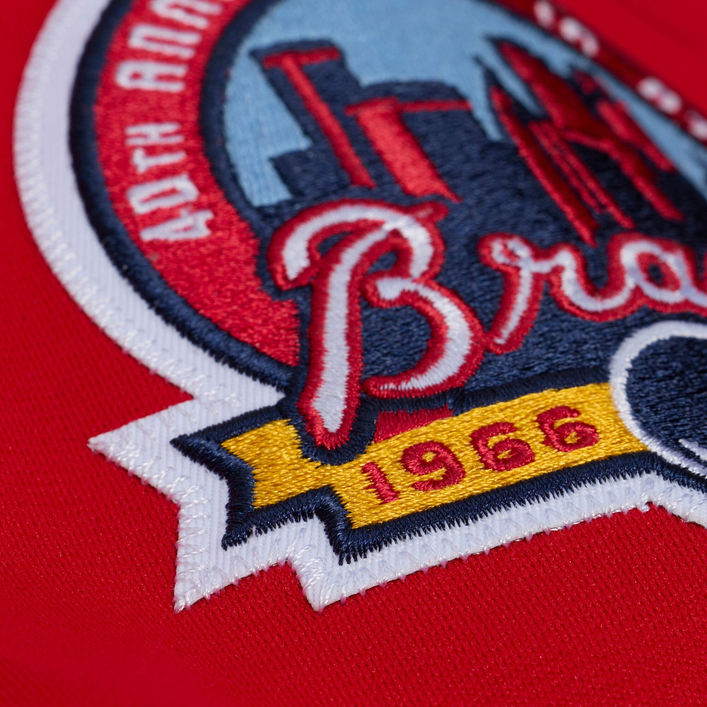 Atlanta Braves Chipper Jones Mitchell & Ness Red 2006 Cooperstown Collection Authentic Jersey