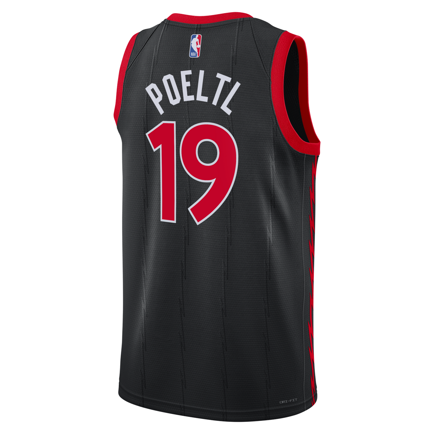 Toronto Raptors Jordan Brand Statement Edition Swingman Jersey - Black - Jakob Poeltl