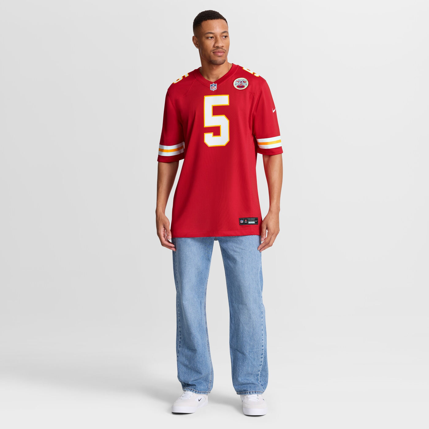 Kansas City Chiefs Nike Red 2026 NFL Draft First Round Pick No. 6 Team Game Jersey