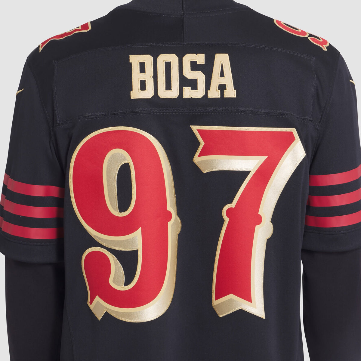 San Francisco 49ers Nick Bosa Black 2025 Rivalries Collection Stitched Limited Jersey