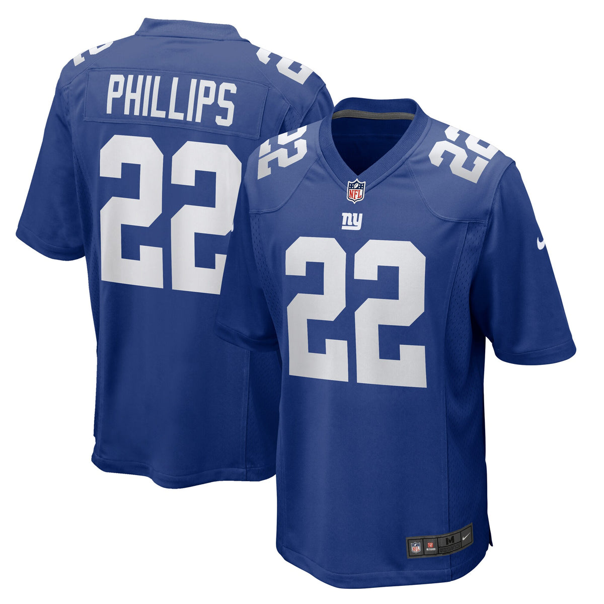 New York Giants Dru Phillips Royal Team Game Jersey