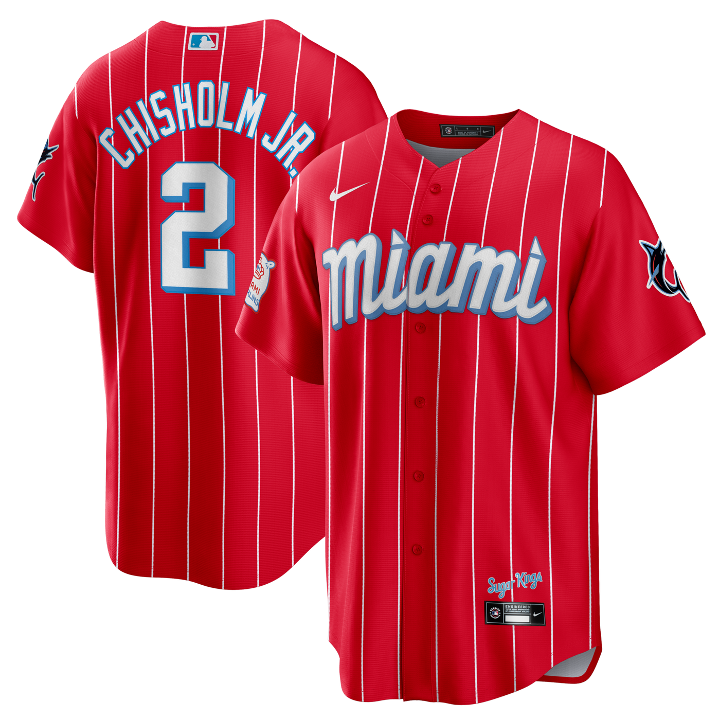 Miami Marlins Jazz Chisholm Jr. Nike Red City Connect Replica Jersey