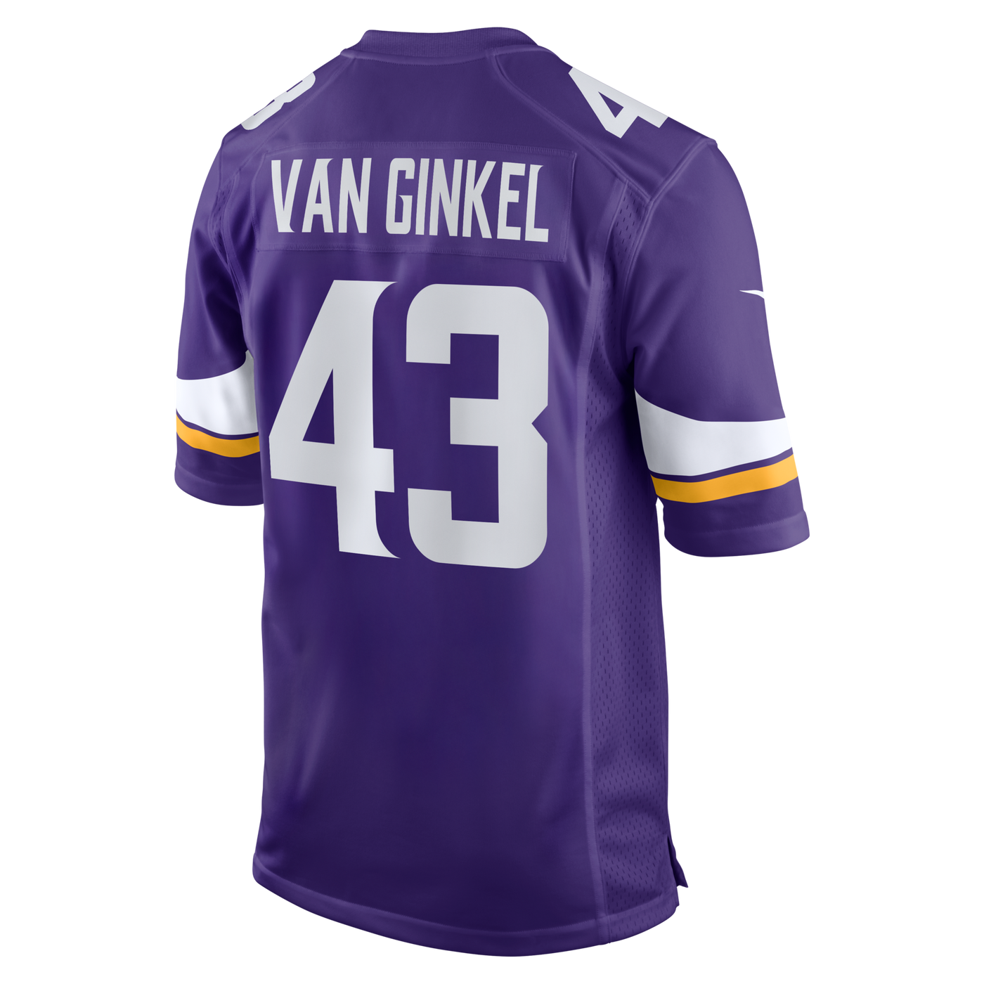 Minnesota Vikings Andrew Van Ginkel Nike Purple Team Game Jersey
