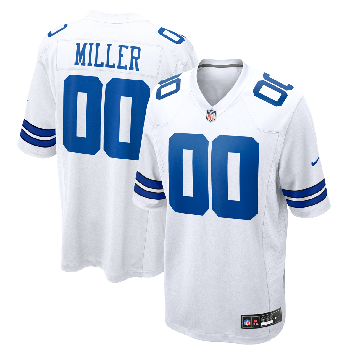 Dallas Cowboys Von Miller White Game Jersey