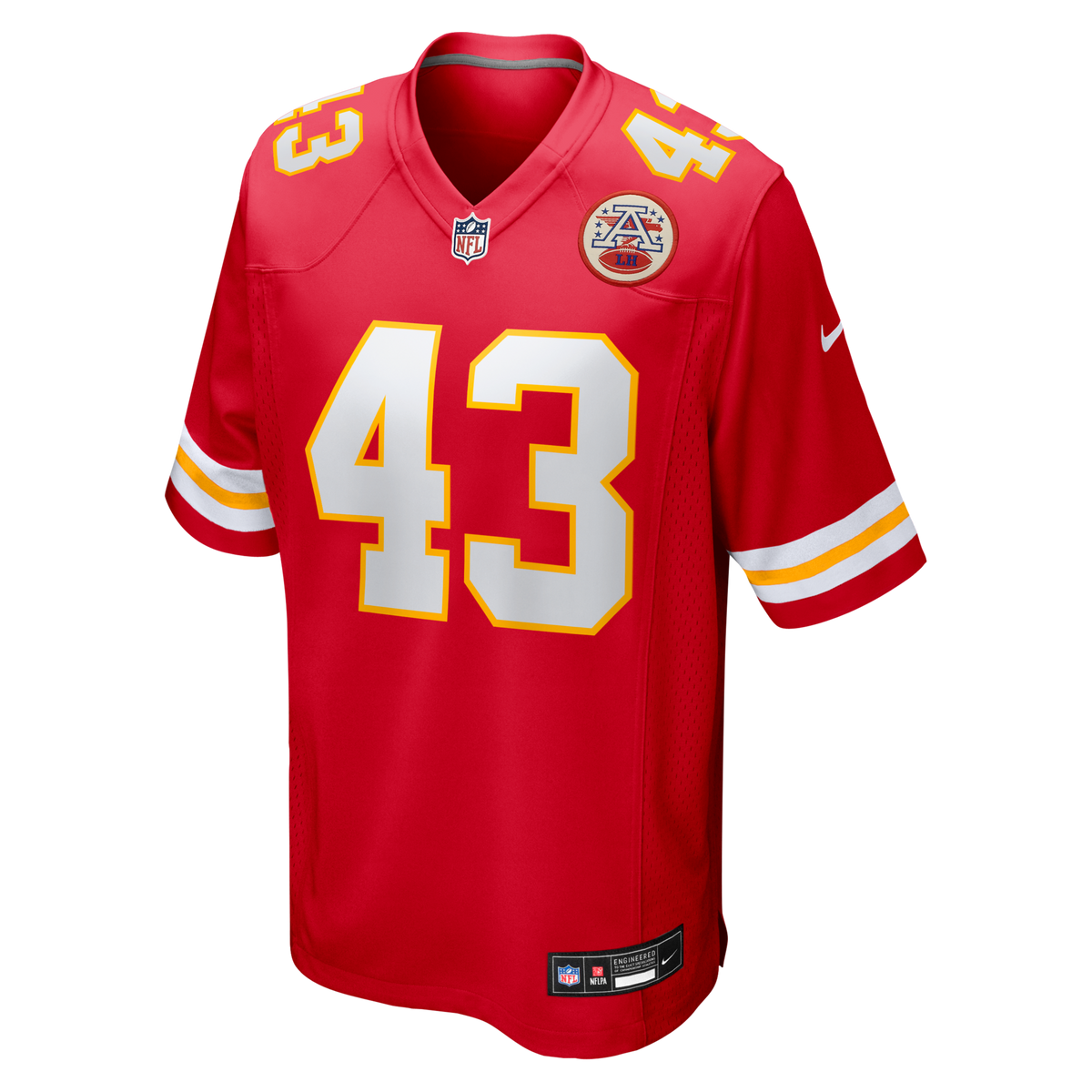 Kansas City Chiefs Jack Cochrane Red Game Player Jersey