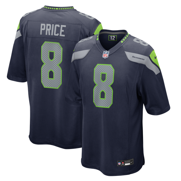 Seattle Seahawks Jadarian Price Nike College Navy 2026 NFL Draft First Round Pick No. 32 Team Game Jersey