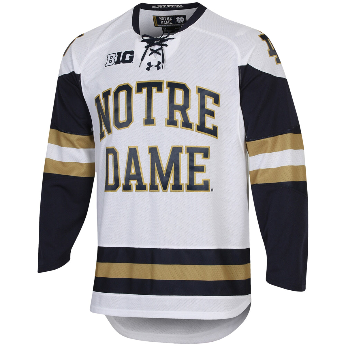 Notre Dame Fighting Irish Under Armour UA Replica Hockey Jersey - White