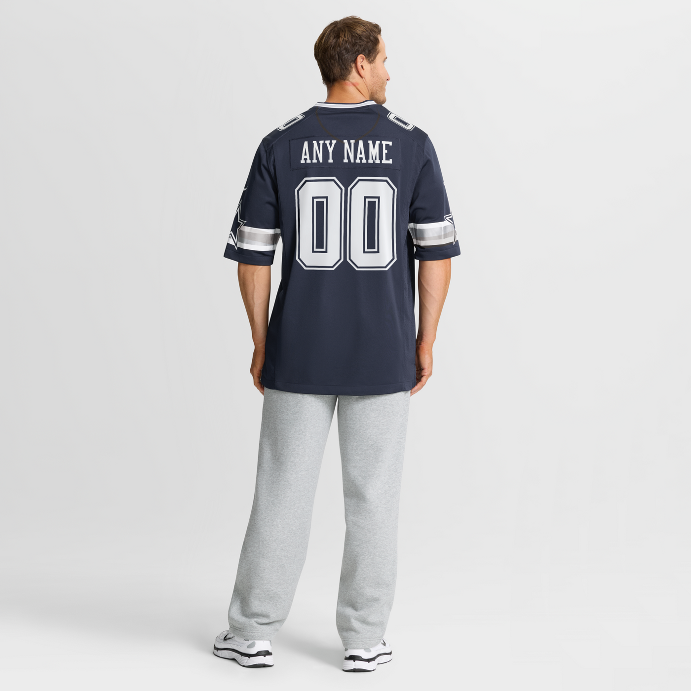 Dallas Cowboys Nike Navy Custom Game Jersey
