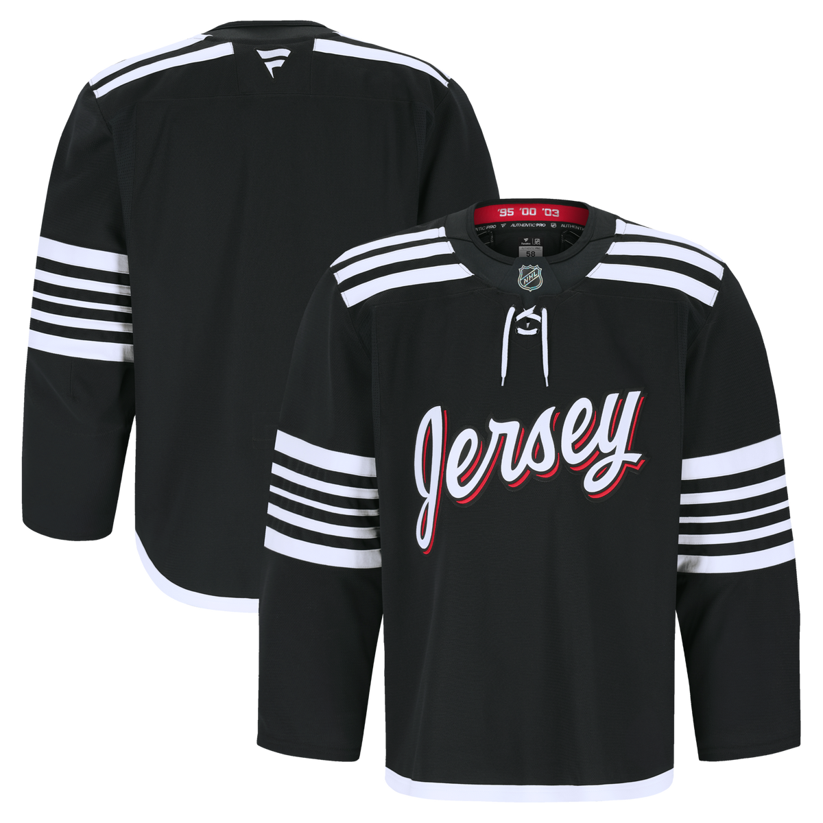 New Jersey Devils Fanatics Black Alternate Authentic Pro Jersey