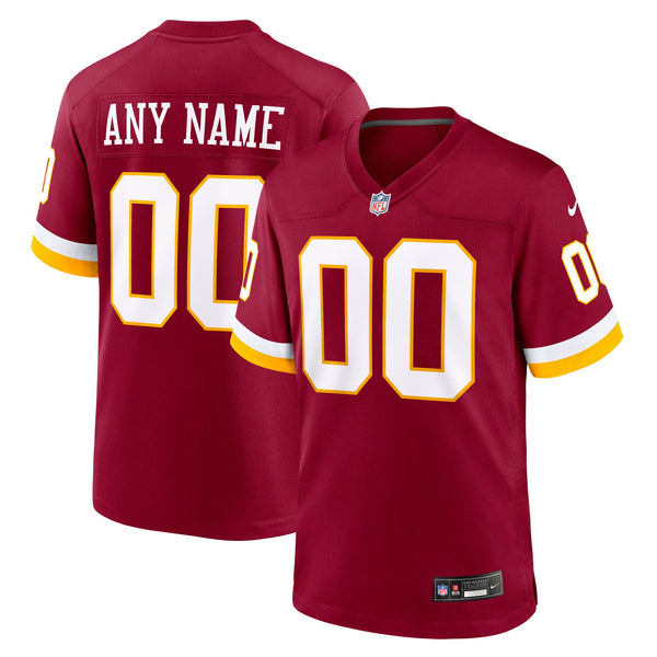 Washington Commanders Nike Burgundy Custom Game Jersey