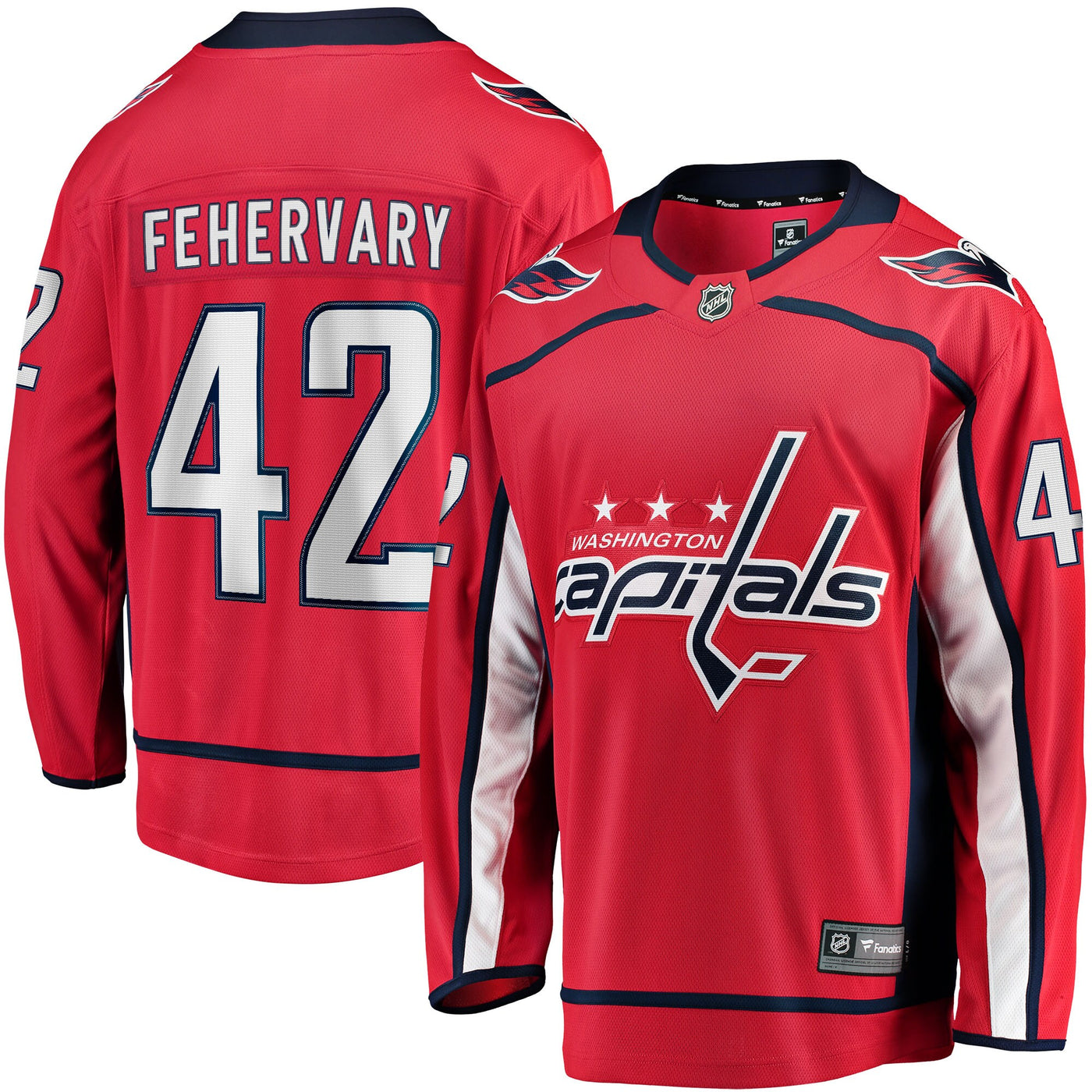 Washington Capitals Martin Fehervary Fanatics Red Home Breakaway Player Jersey