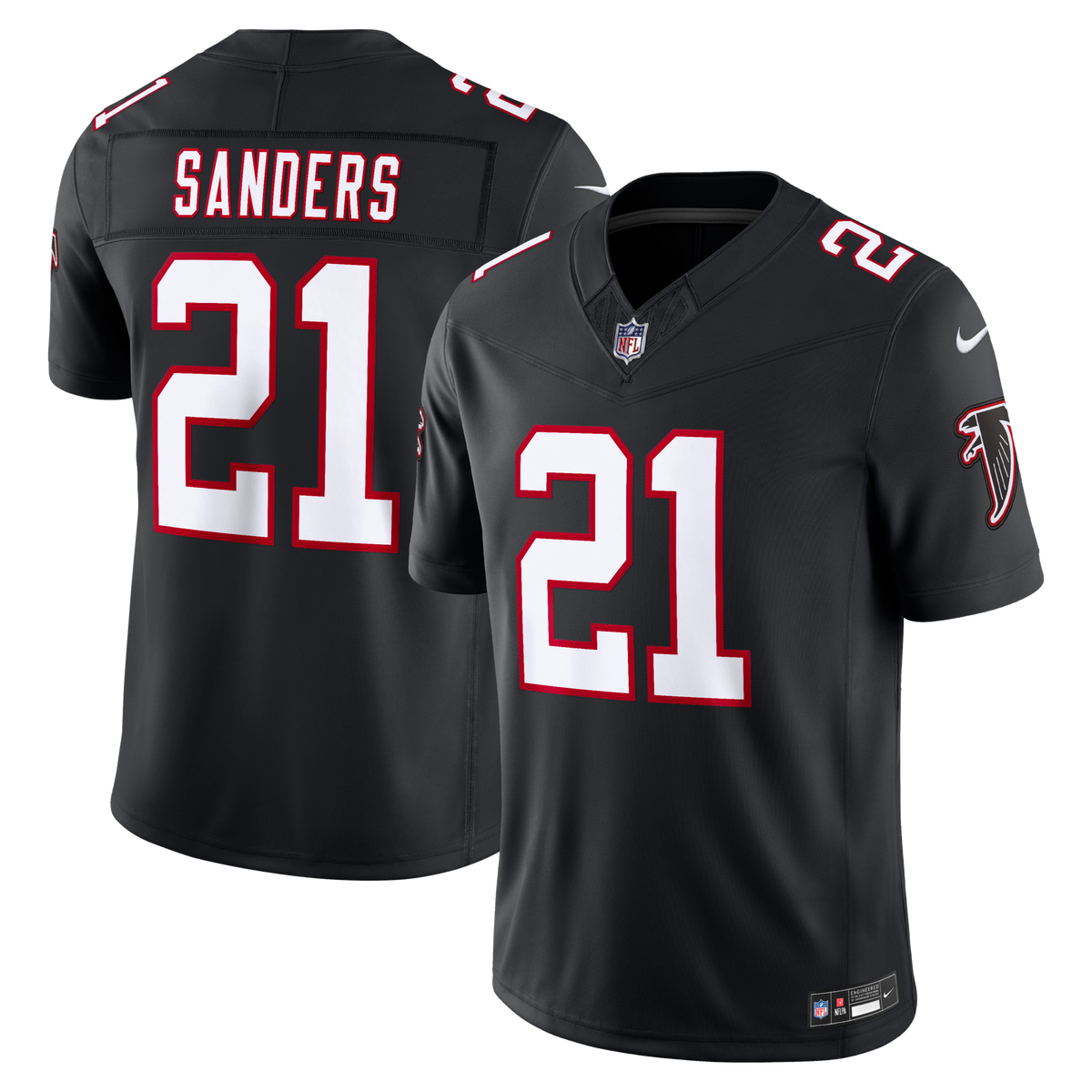 Atlanta Falcons Deion Sanders Black Alternate Throwback Vapor F.U.S.E. Stitched Retired Limited Jersey