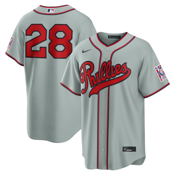 Philadelphia Phillies Alec Bohm Nike Gray 2026 Field of Dreams Stadium Jersey