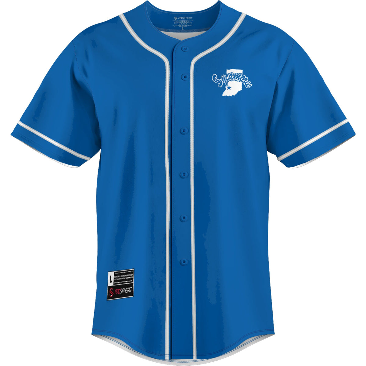 Indiana State Sycamores GameDay Greats Lightweight Baseball Jersey - Royal